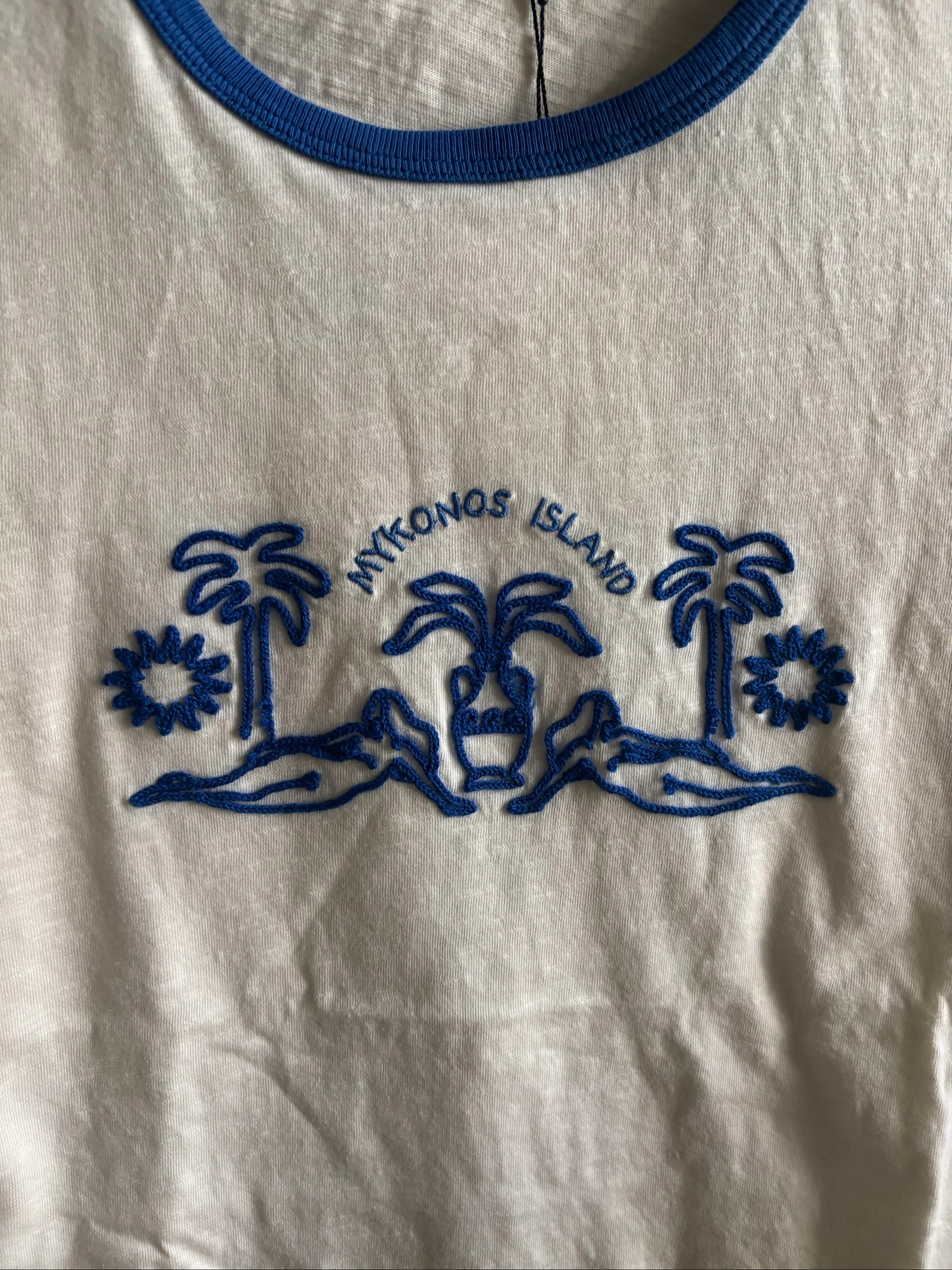 Zara blue white t-shirt women - size s – photo 2